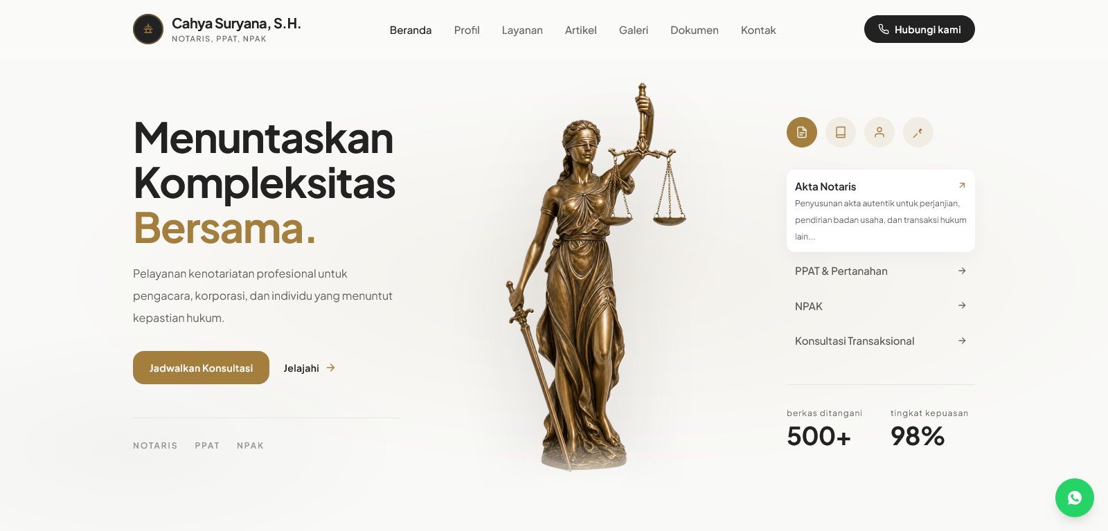 website company profile notaris